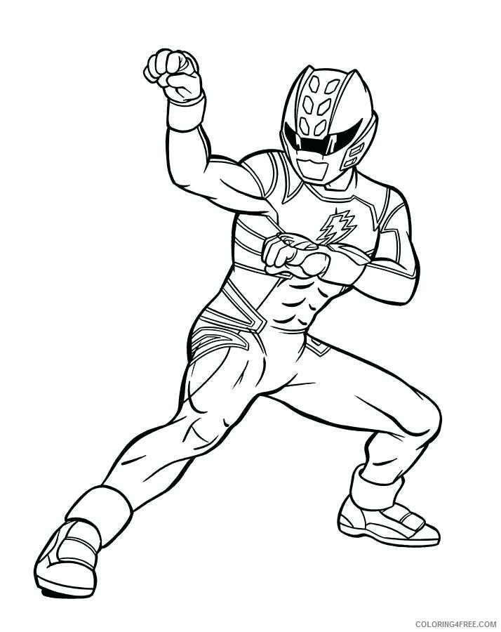 Power Rangers Coloring Pages TV Film megazord blue ranger 2020 06674 Coloring4free