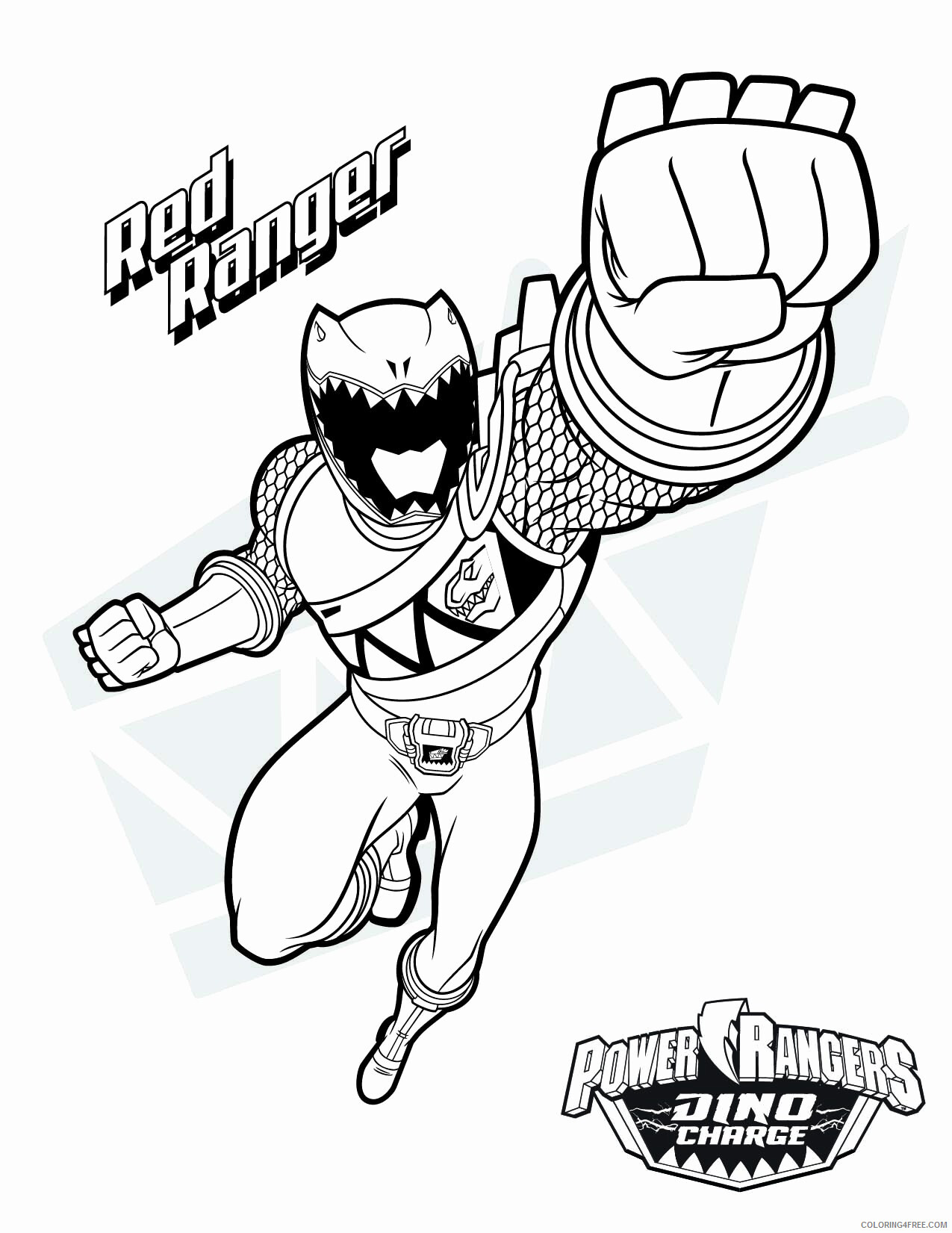 Power Rangers Coloring Pages TV Film mighty morphin Printable 2020 06671 Coloring4free