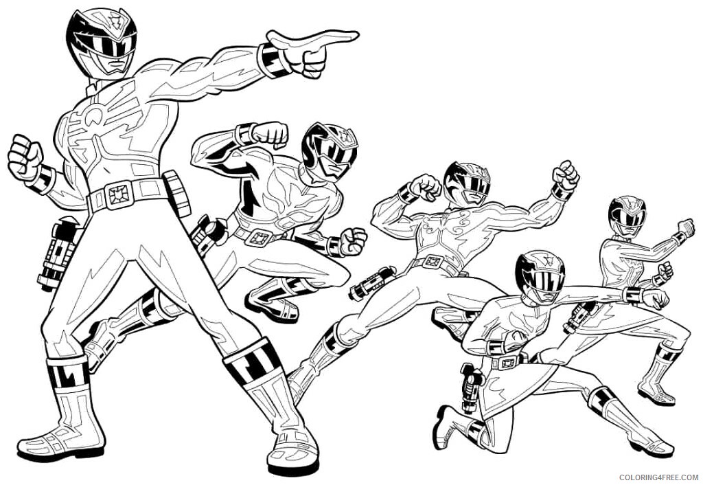 Power Rangers Coloring Pages TV Film of Power Rangers Printable 2020 06684 Coloring4free