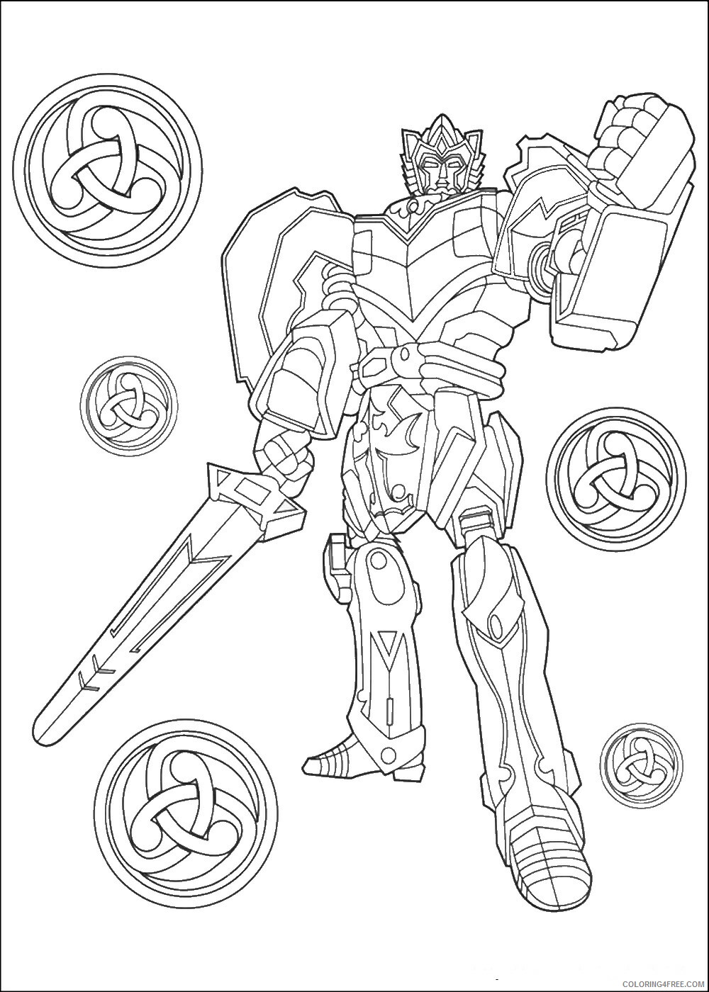 Power Rangers Coloring Pages TV Film power rangers 103 Printable 2020 06714 Coloring4free