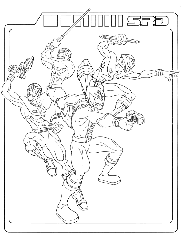 Power Rangers Coloring Pages TV Film power rangers 14 Printable 2020 06751 Coloring4free