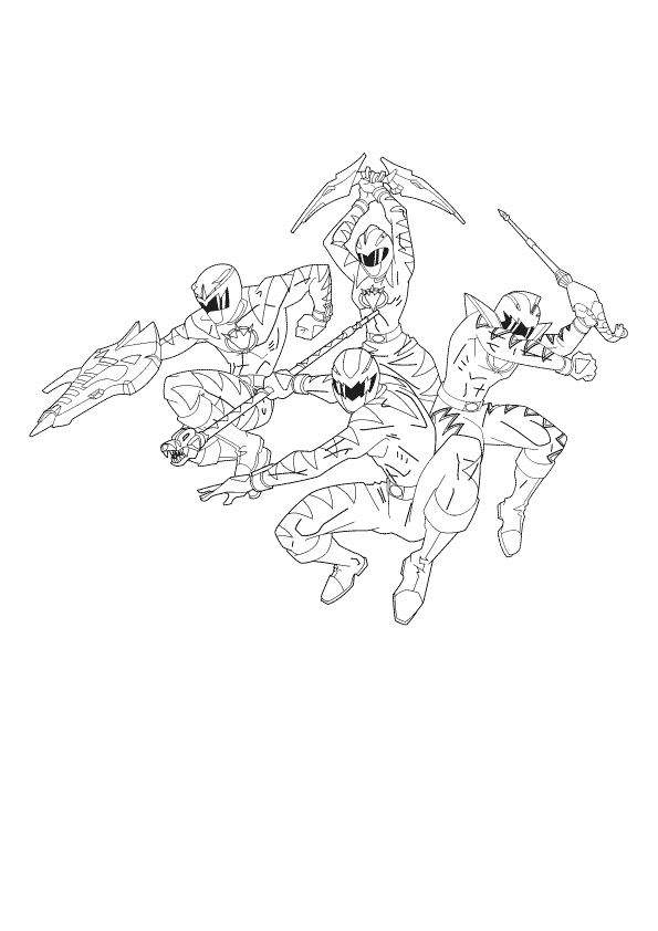 Power Rangers Coloring Pages TV Film power rangers 57 Printable 2020 06812 Coloring4free