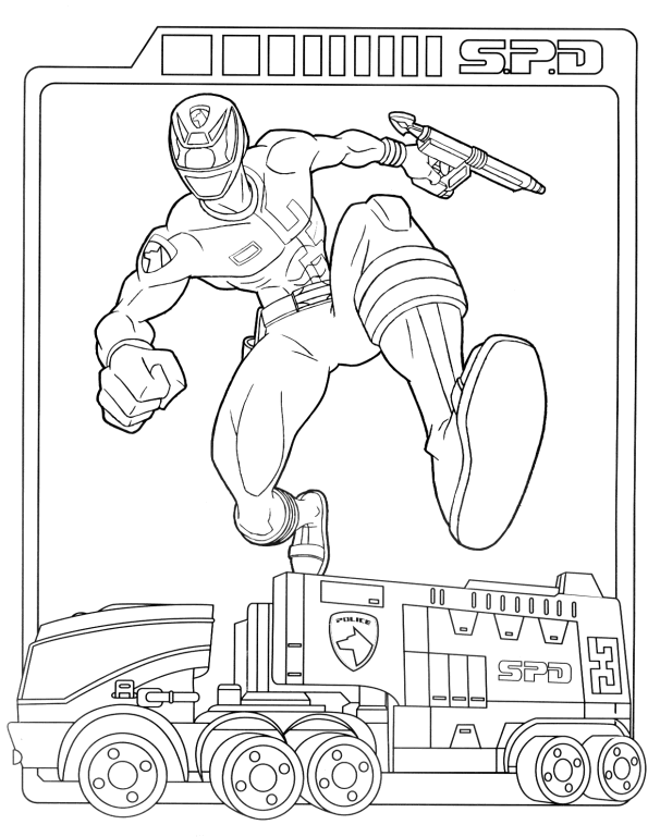 Power Rangers Coloring Pages TV Film power rangers 9 Printable 2020 06823 Coloring4free