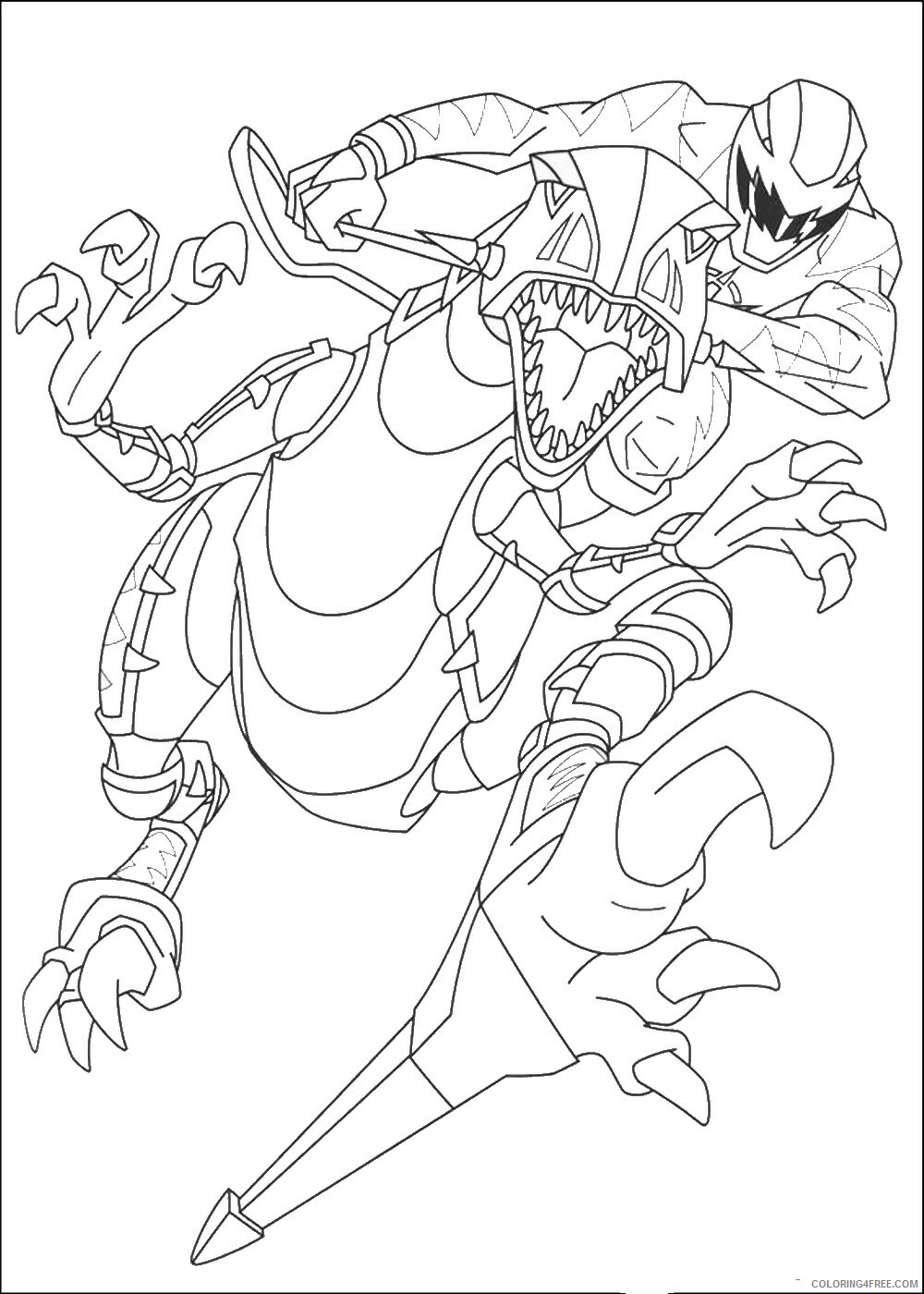 Power Rangers Coloring Pages TV Film power rangers 90 Printable 2020 06722 Coloring4free