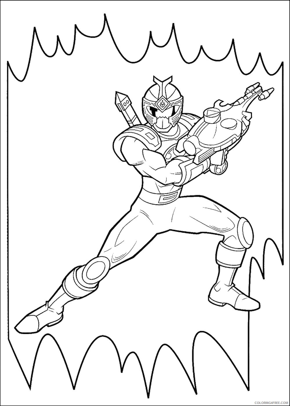 Power Rangers Coloring Pages TV Film power_rangers10 Printable 2020 06698 Coloring4free