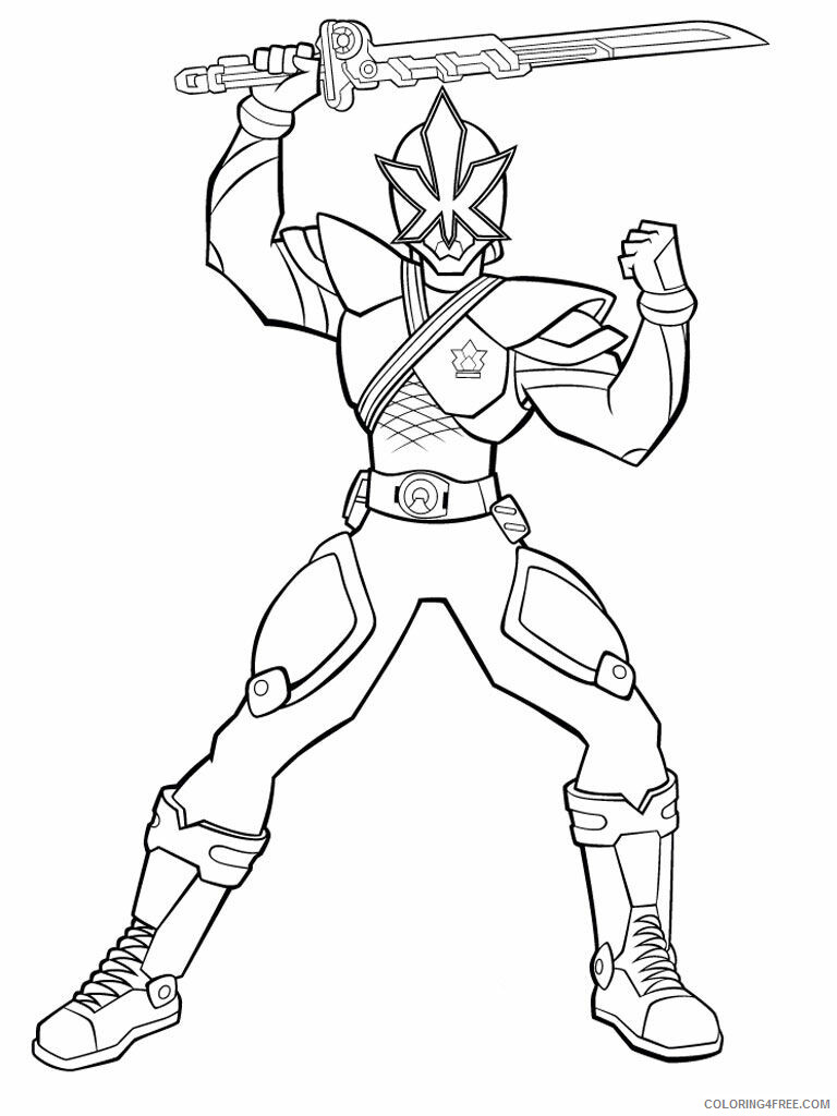 Power Rangers Coloring Pages TV Film ready to fight Printable 2020 06680 Coloring4free