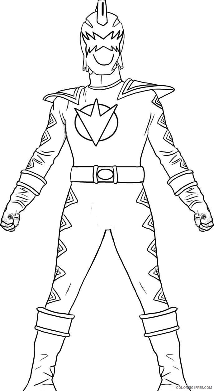 Power Rangers Coloring Pages TV Film thunder ranger 2020 06673 Coloring4free