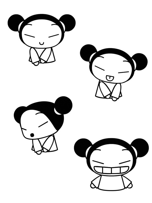 Pucca Coloring Pages Tv Film Pucca J7sl1 Printable 2020 06871 Coloring4free Coloring4free Com - brawl stars frank in bianco e nero