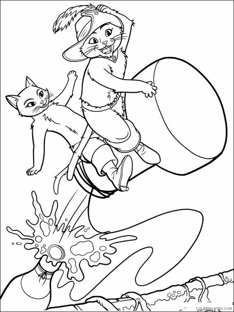 Puss in Boots Coloring Pages TV Film Puss in Boots 1 Printable 2020 06936 Coloring4free