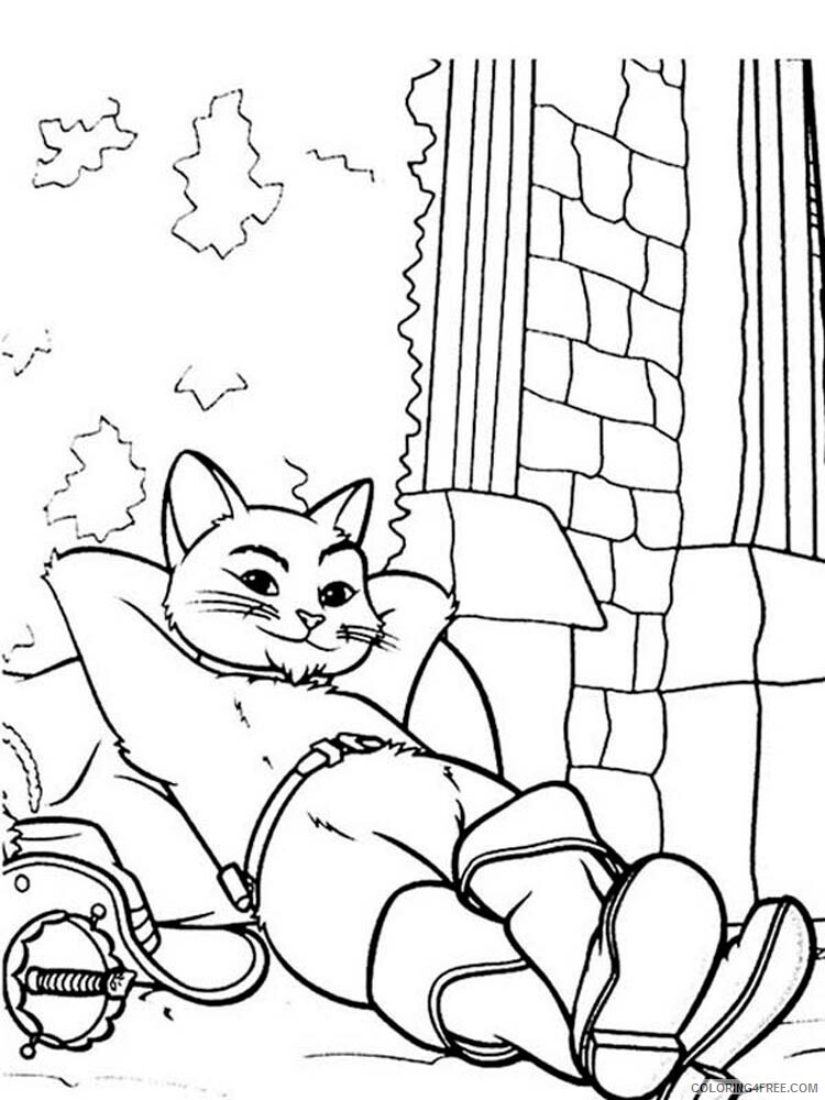 Puss in Boots Coloring Pages TV Film Puss in Boots 10 Printable 2020 06937 Coloring4free