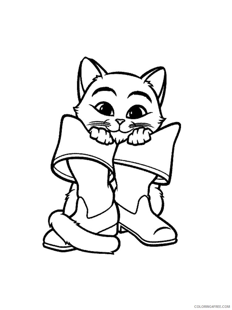 Puss in Boots Coloring Pages TV Film Puss in Boots 11 Printable 2020 06938 Coloring4free