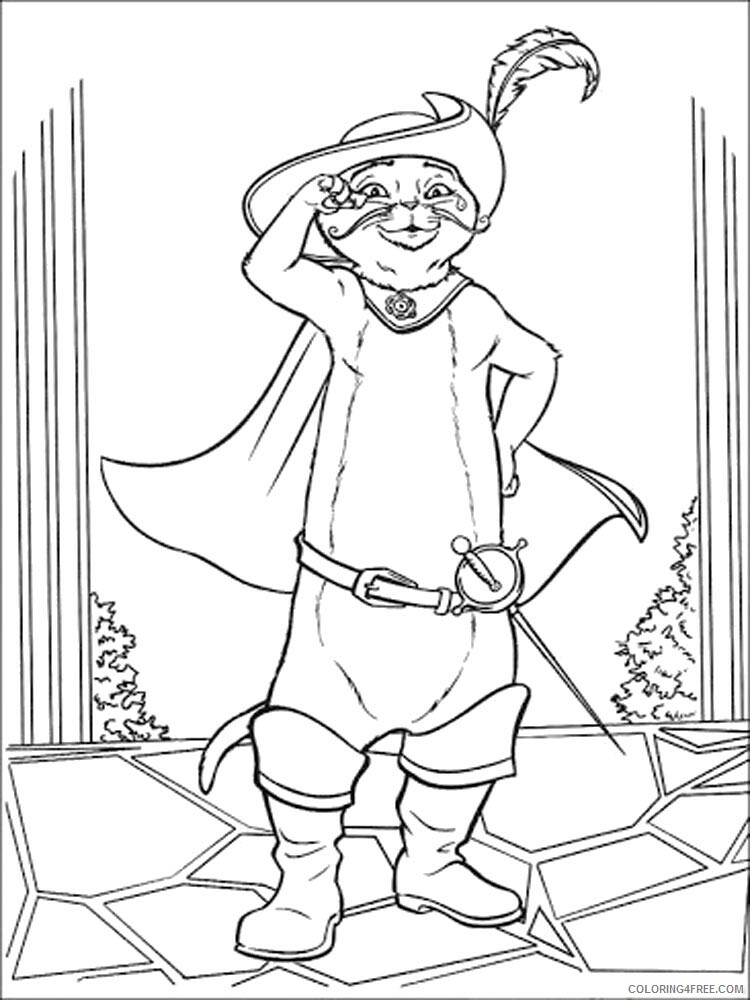 Puss in Boots Coloring Pages TV Film Puss in Boots 13 Printable 2020 06940 Coloring4free