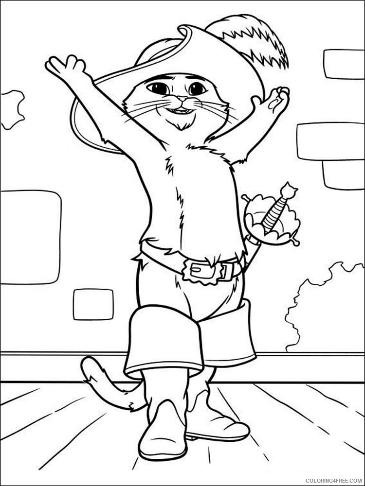 Puss in Boots Coloring Pages TV Film Puss in Boots 4 Printable 2020 06946 Coloring4free