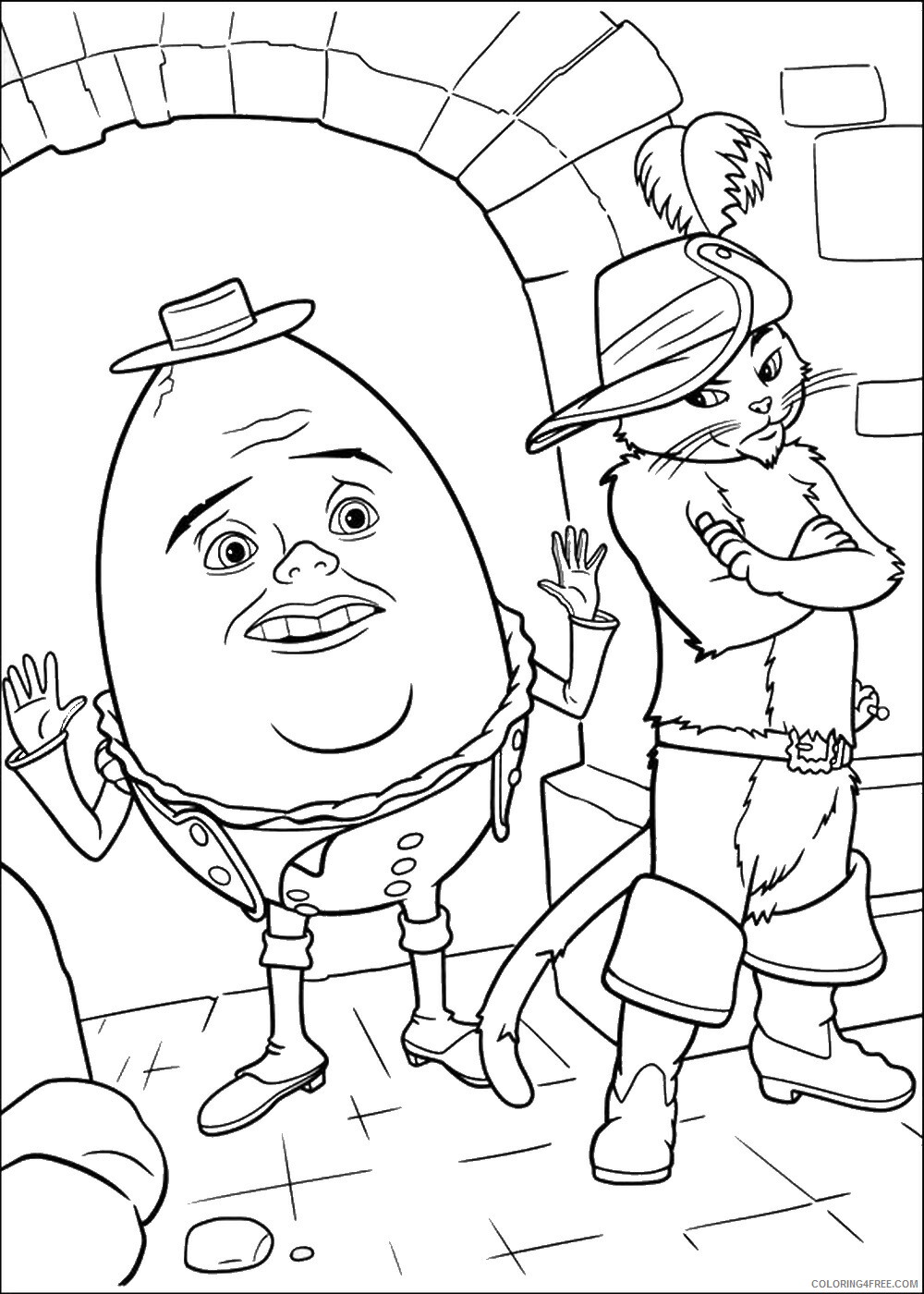 Puss in Boots Coloring Pages TV Film puss_boots_cl_15 Printable 2020 06924 Coloring4free