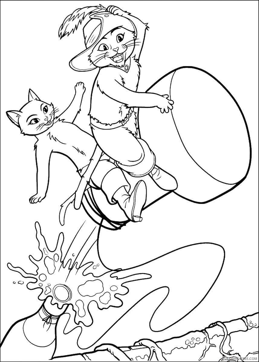 Puss in Boots Coloring Pages TV Film puss_boots_cl_26 Printable 2020 06931 Coloring4free