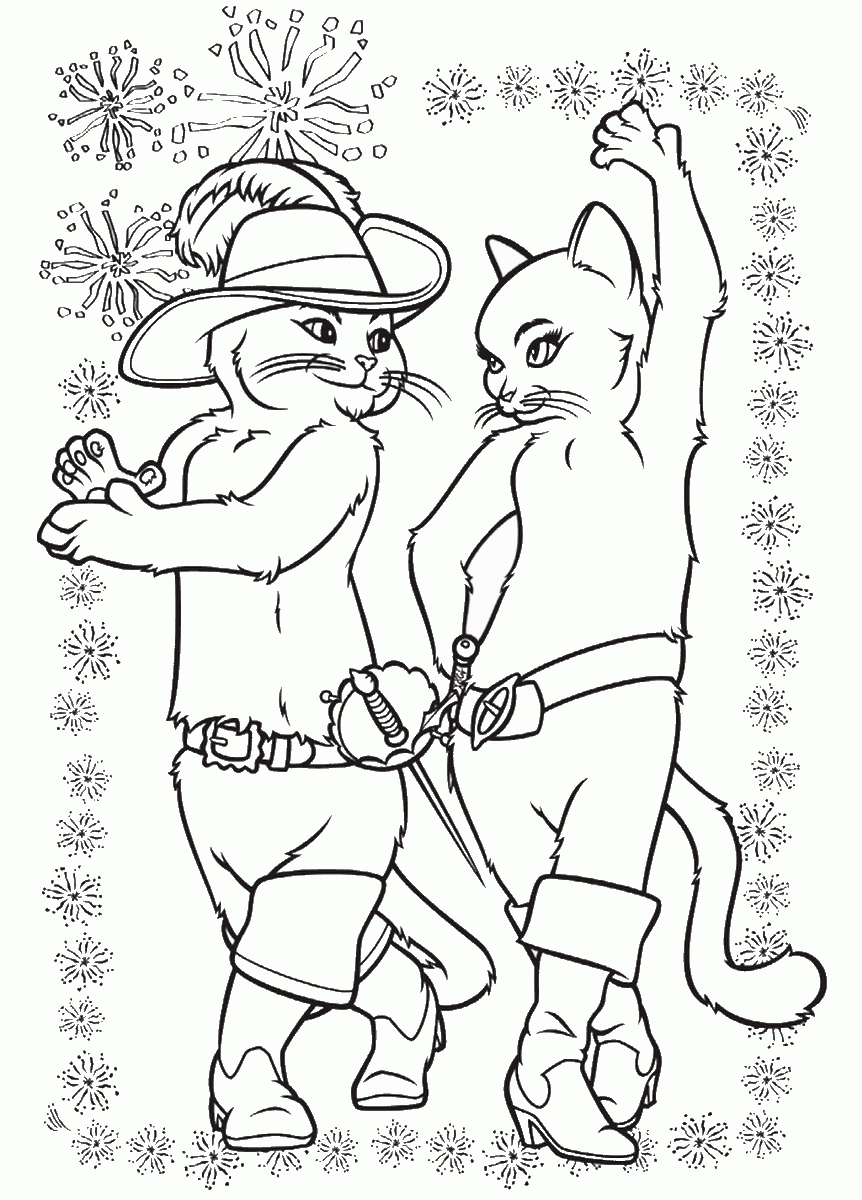 Puss in Boots Coloring Pages TV Film puss_boots_cl_32 Printable 2020 06932 Coloring4free