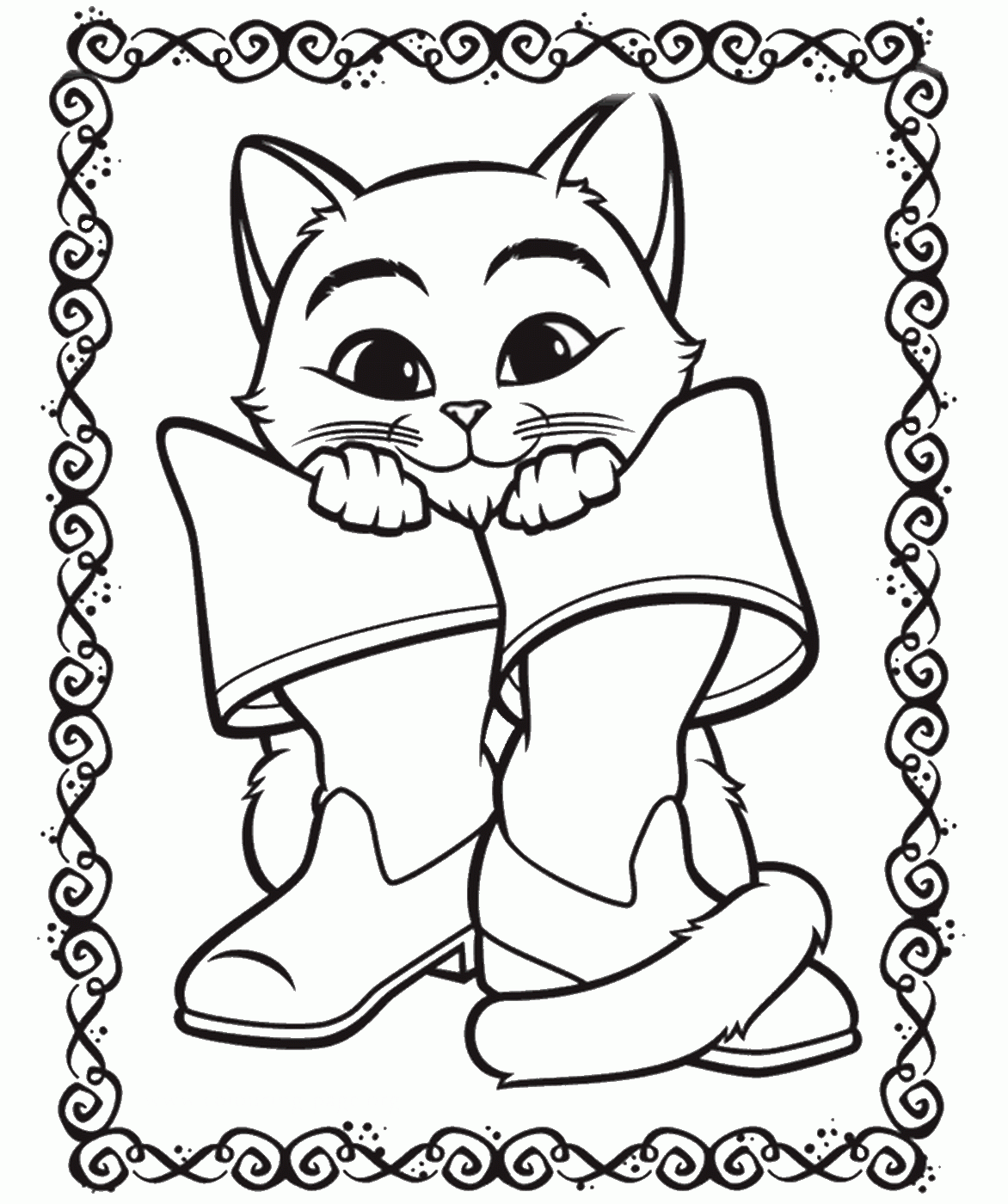 Puss in Boots Coloring Pages TV Film puss_boots_cl_34 Printable 2020 06934 Coloring4free