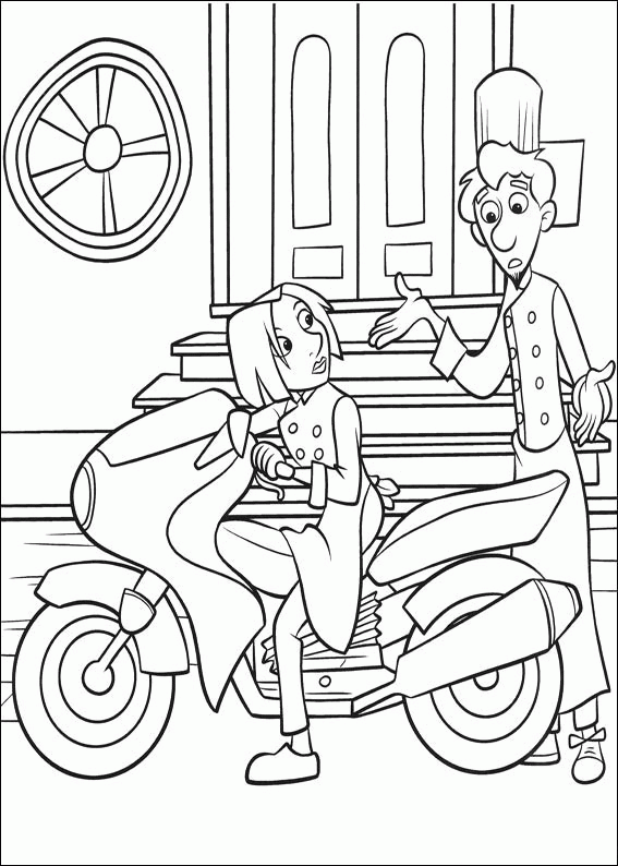 Ratatouille Coloring Pages TV Film collette and linguini Printable 2020 07006 Coloring4free