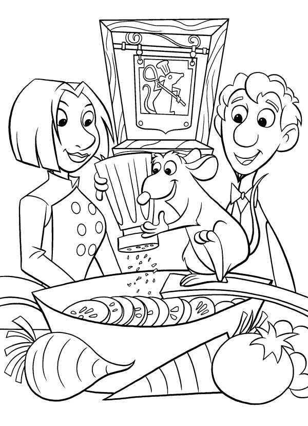 Ratatouille Coloring Pages TV Film ratatouille VmRqw Printable 2020 07001 Coloring4free