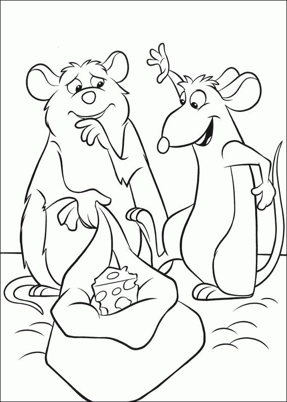 Ratatouille Coloring Pages TV Film remy and emile Printable 2020 07066 Coloring4free