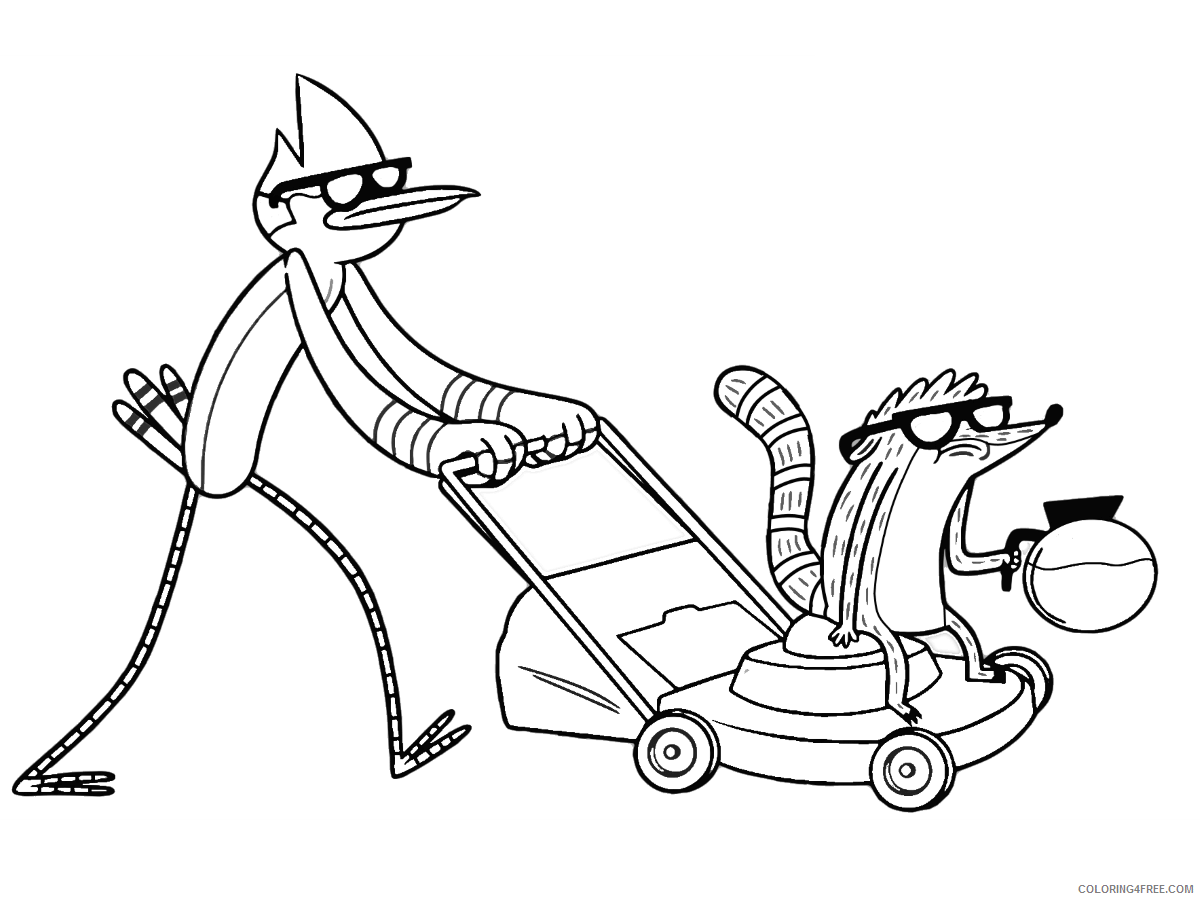 Regular Show Coloring Pages TV Film Printable 2020 07069 Coloring4free