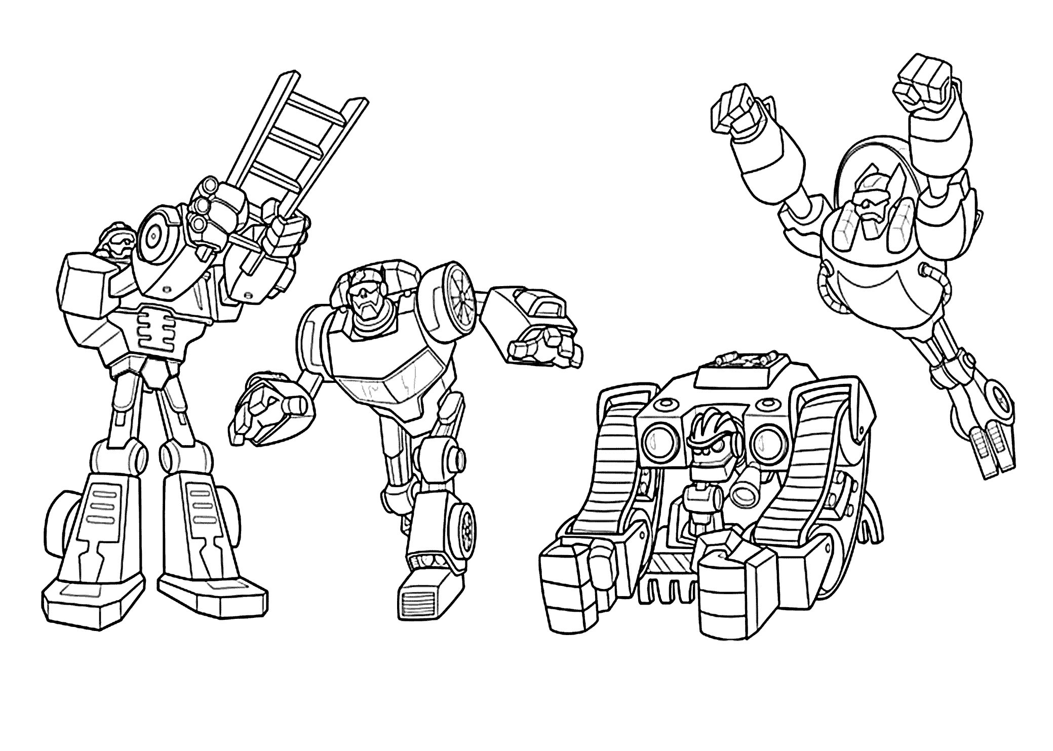 Rescue Bots Coloring Pages TV Film Rescue Bots Characters Printable 2020 07076 Coloring4free