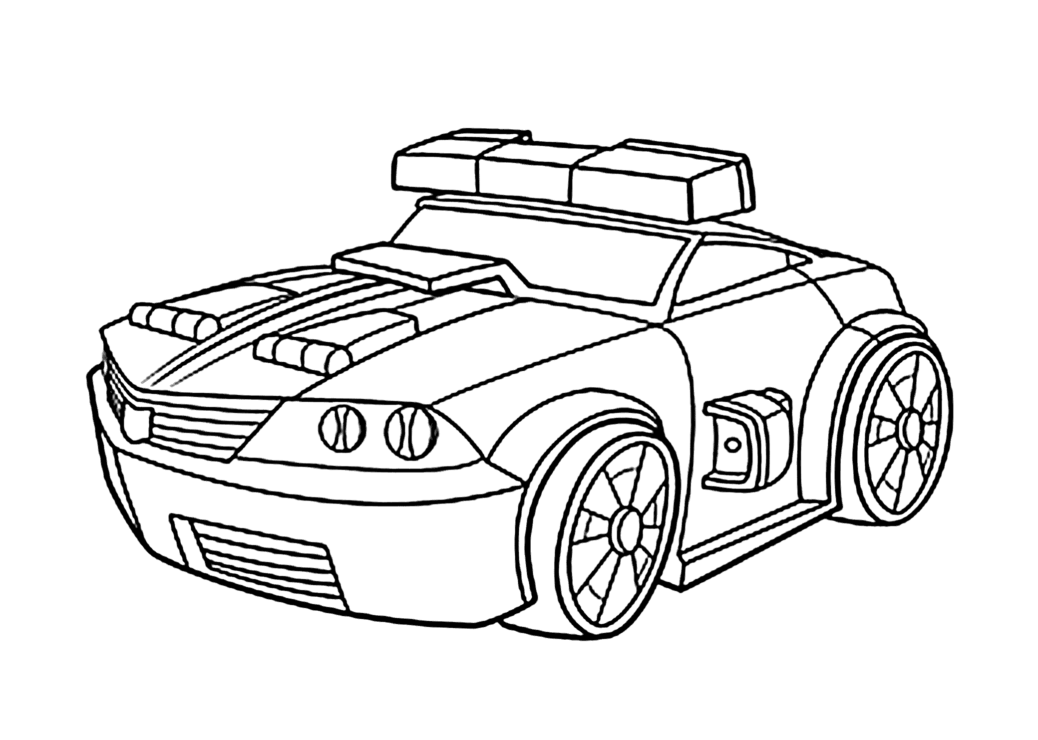 Rescue Bots Coloring Pages TV Film Rescue Bots Chase Car Printable 2020 07077 Coloring4free