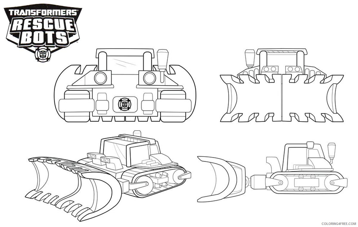 Rescue Bots Coloring Pages TV Film Rescue Bots Vehicle Printable 2020 07096 Coloring4free