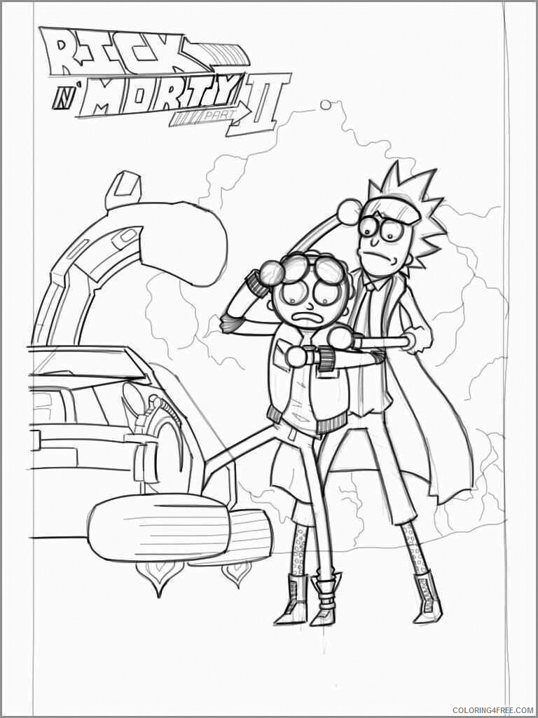 Rick and Morty Coloring Pages TV Film Back to Rick and Morty 2020 07098 Coloring4free