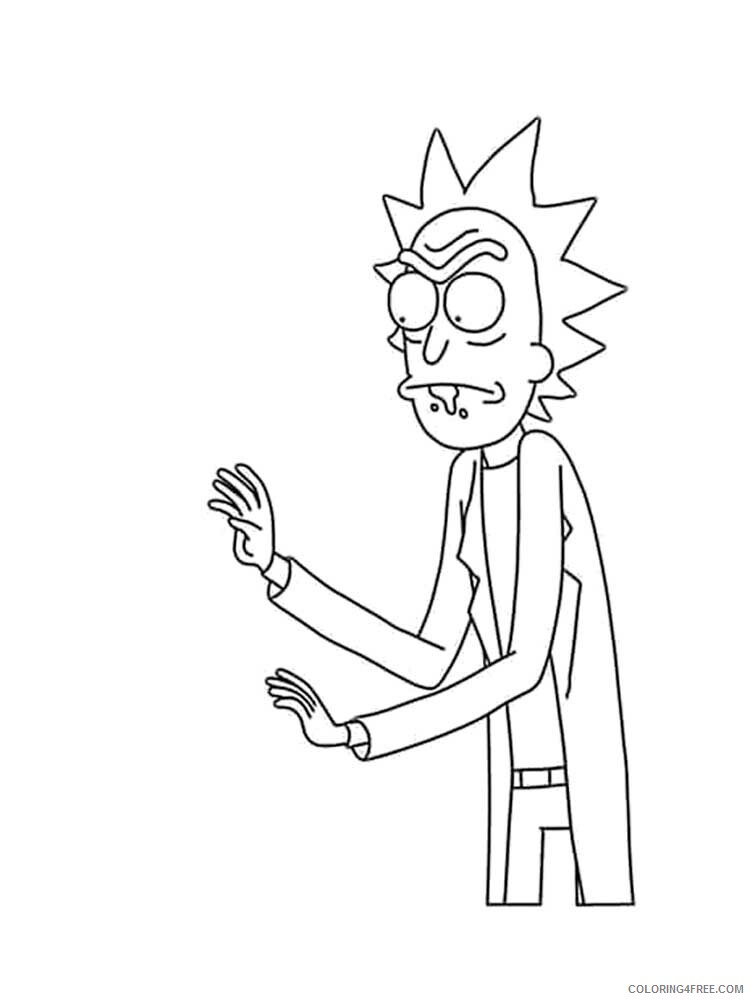 Rick And Morty Coloring Pages Tv Film Rick And Morty 1 Printable 2020 07111 Coloring4free Coloring4free Com