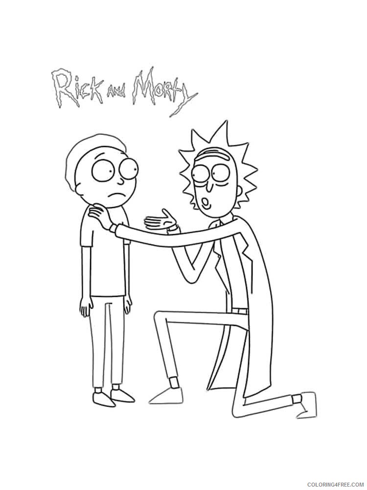 Rick and Morty Coloring Pages TV Film Rick and Morty 2 Printable 2020 07113 Coloring4free
