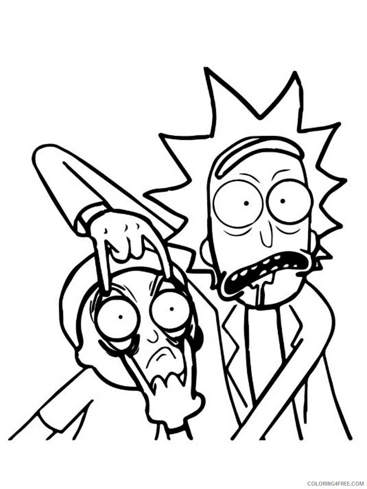 Rick and Morty Coloring Pages TV Film Rick and Morty 5 Printable 2020 07116 Coloring4free