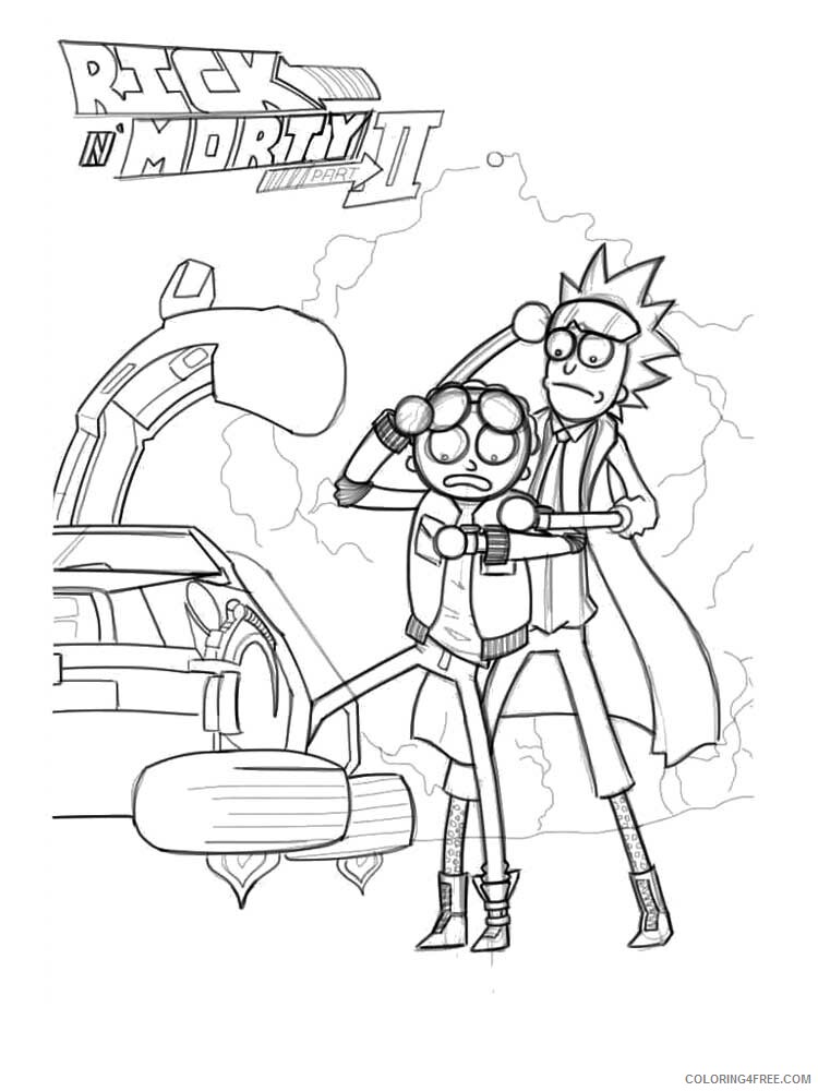 Rick and Morty Coloring Pages TV Film Rick and Morty 6 Printable 2020 07117 Coloring4free