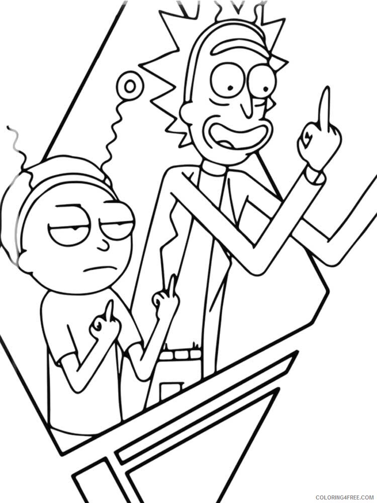 Rick and Morty Coloring Pages TV Film Rick and Morty 8 Printable 2020 07119 Coloring4free
