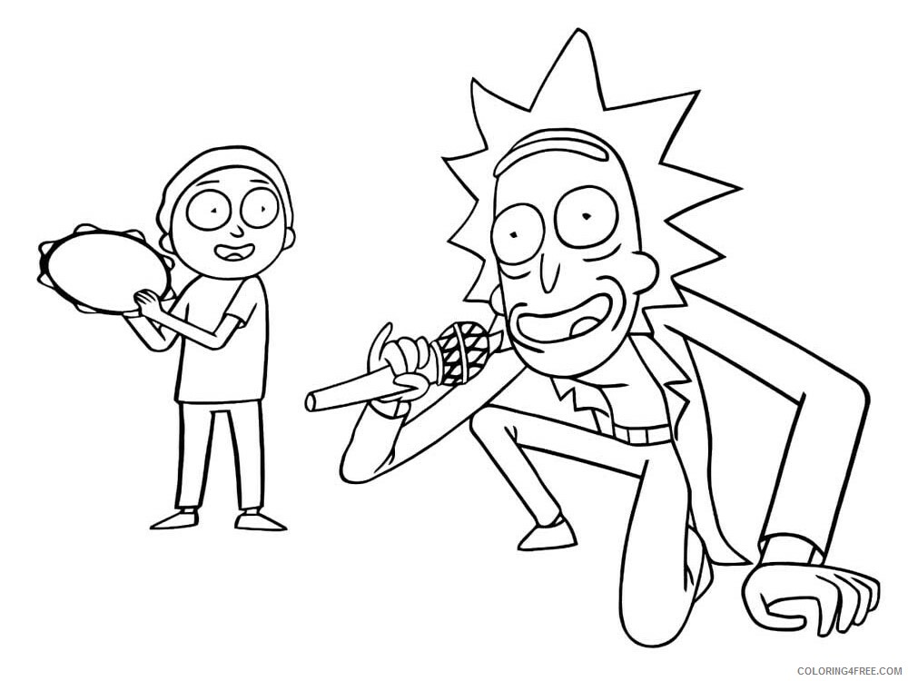 Rick and Morty Coloring Pages TV Film Rick and Morty 9 Printable 2020 07120 Coloring4free