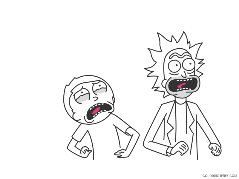 Rick and Morty Coloring Pages TV Film Rick and Morty Printable 2020 07106 Coloring4free