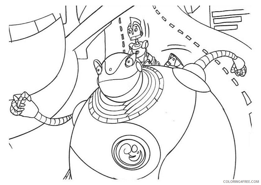Robots Movie Coloring Pages TV Film robots 1 Printable 2020 07203 Coloring4free
