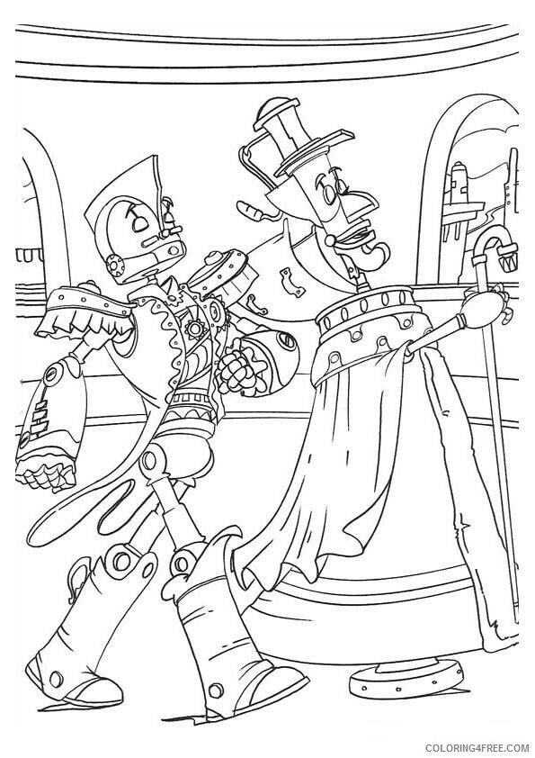 Robots Movie Coloring Pages TV Film robots 10 Printable 2020 07204 Coloring4free