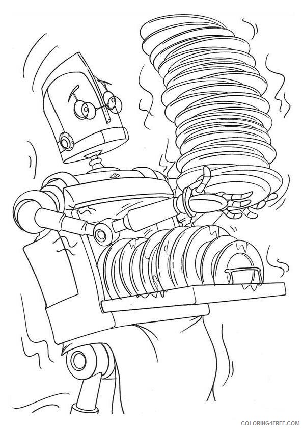 Robots Movie Coloring Pages TV Film robots 9 Printable 2020 07219 Coloring4free