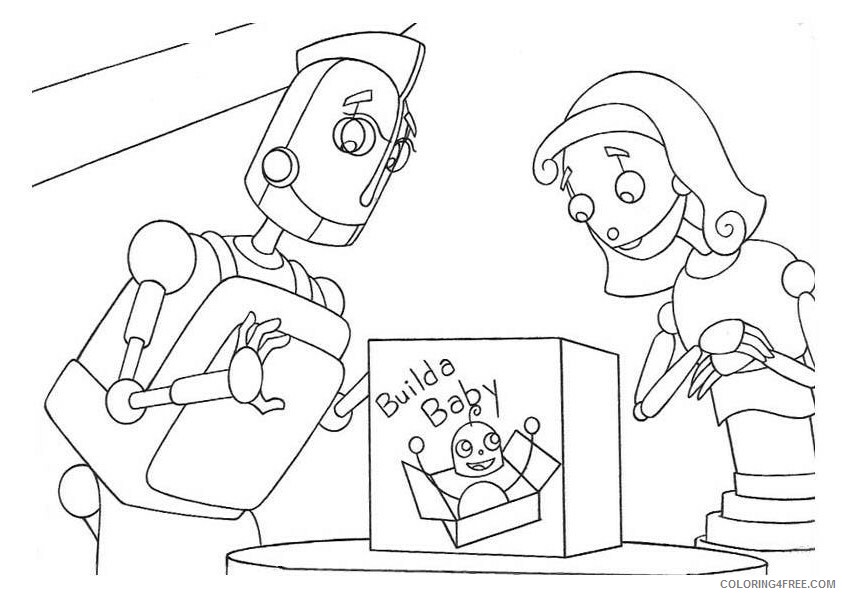 Robots Movie Coloring Pages TV Film robots RFR2h Printable 2020 07195 Coloring4free