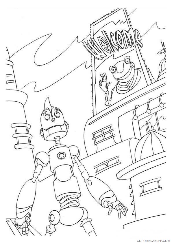 Robots Movie Coloring Pages TV Film robots ndMhO Printable 2020 07193 Coloring4free
