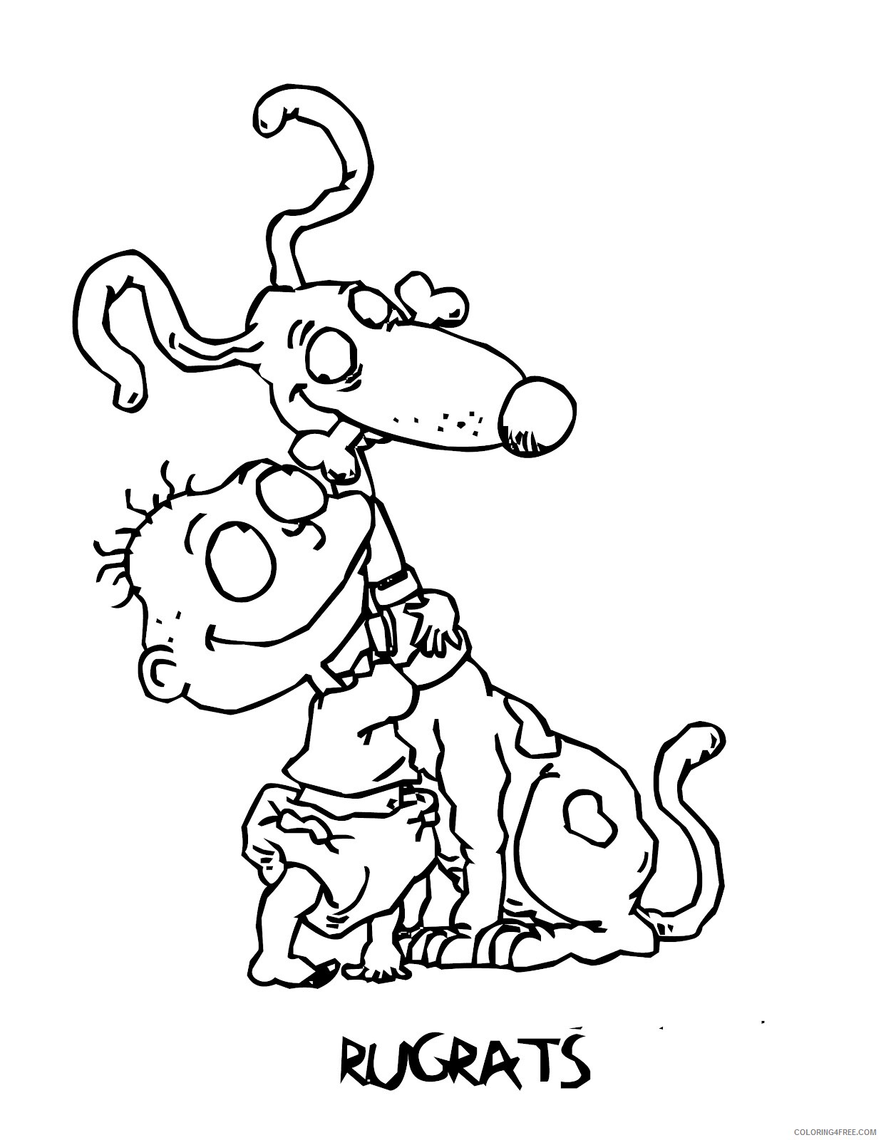 Rugrats Coloring Pages TV Film Rugrats Pictures Printable 2020 07226 Coloring4free