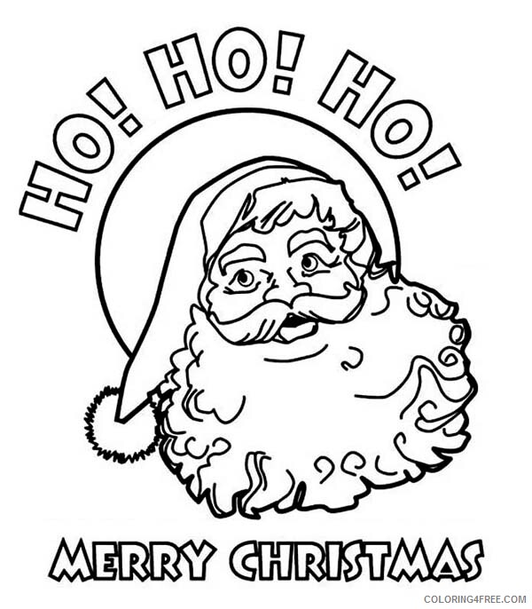 Santa Claus Christmas Coloring Pages Ho Ho Ho Santa Printable 2020 408 Coloring4free