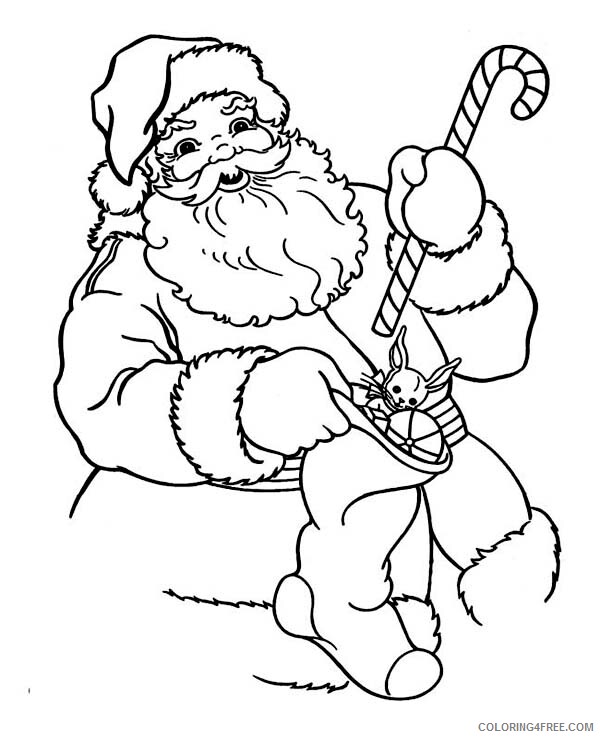 Santa Claus Christmas Coloring Pages Santa Claus Candy Canes 2020 421 Coloring4free
