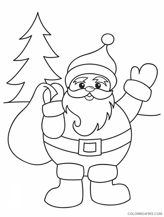 Santa Claus Christmas Coloring Pages Santa for Preschoolers Printable 2020 442 Coloring4free