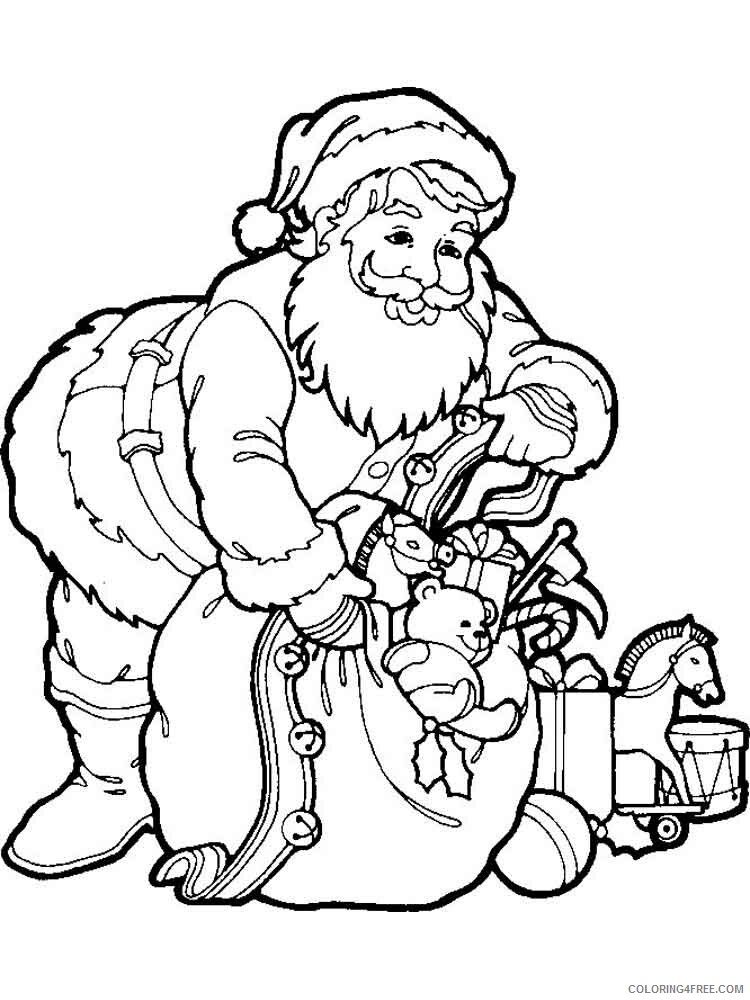 Santa Claus Christmas Coloring Pages santa claus 11 Printable 2020 423 Coloring4free
