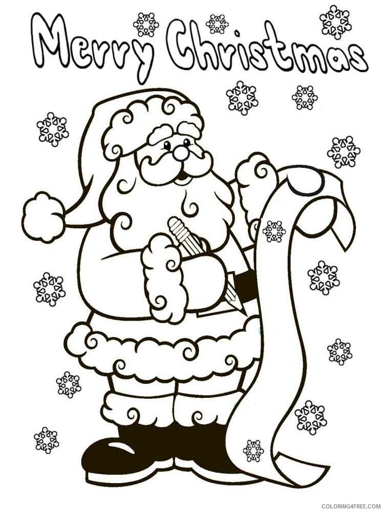 Santa Claus Christmas Coloring Pages santa claus 13 Printable 2020 424 Coloring4free