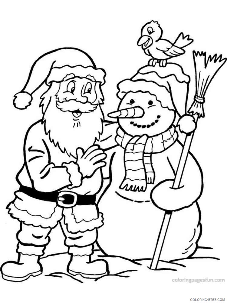 Santa Claus Christmas Coloring Pages santa claus 20 Printable 2020 431 Coloring4free