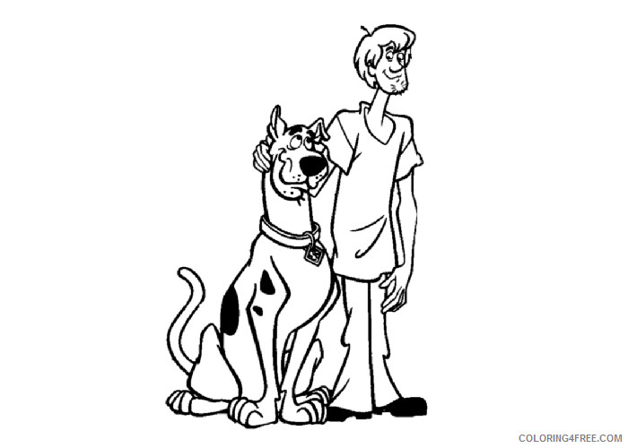 Scooby Doo Coloring Pages TV Film Shaggy and Scooby Printable 2020 07316 Coloring4free