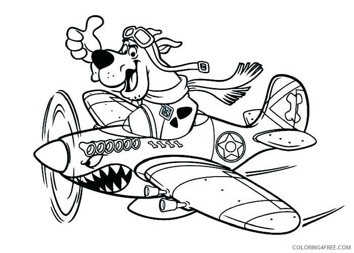 Scooby Doo Coloring Pages TV Film flying Printable 2020 07254 Coloring4free